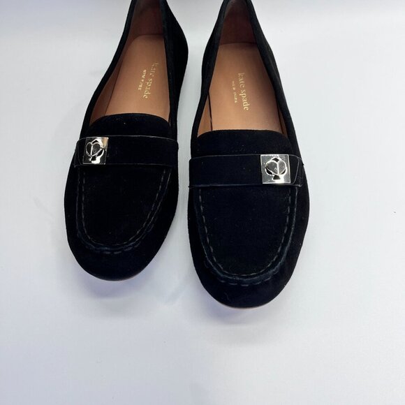 Kate Spade New York Women's Camellia Loafers Size 7.5 in Black Suede - Picture 4 of 14